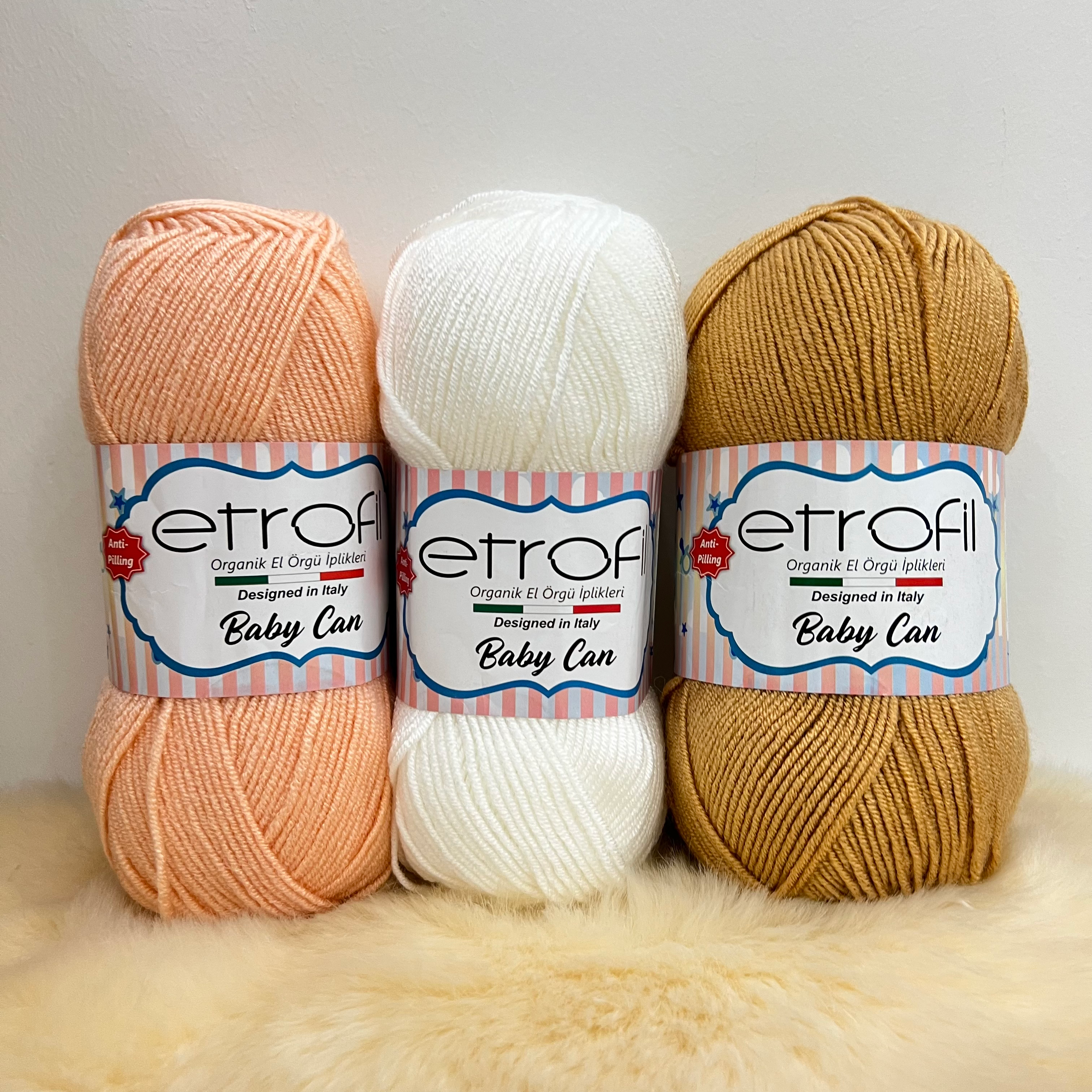 خيوط اتروفيل بيبي كان Etrofil BABY CAN Yarn Anti Pilling Thread