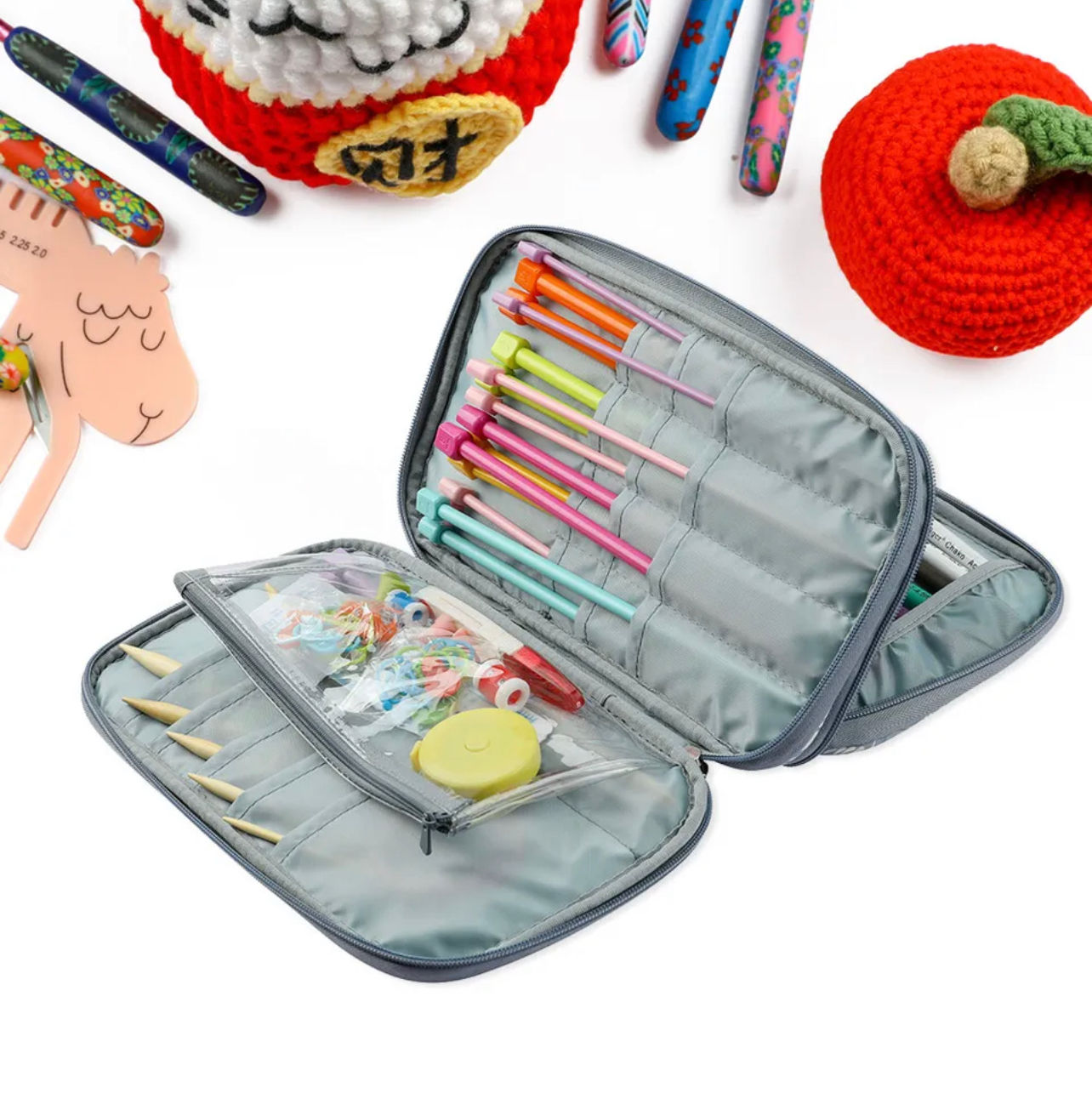 جنطة لترتيب ابر وادوات الحياكة Organize bag for knitting & crochet hooks