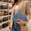 Thumbnail: جنطة كلوتش بلون الجينز style & elegant bag