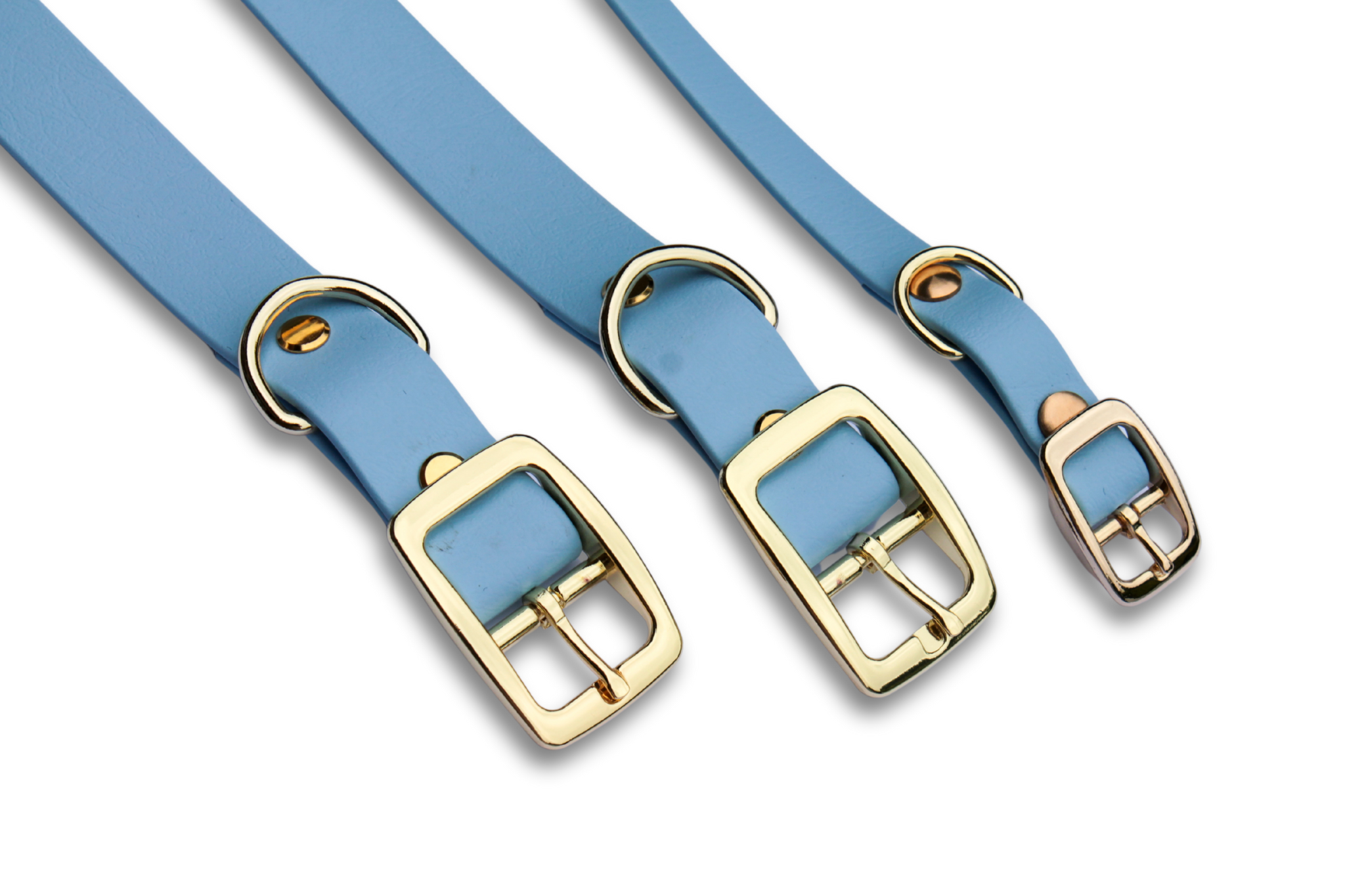 Biothane halsband - Polar Blauw