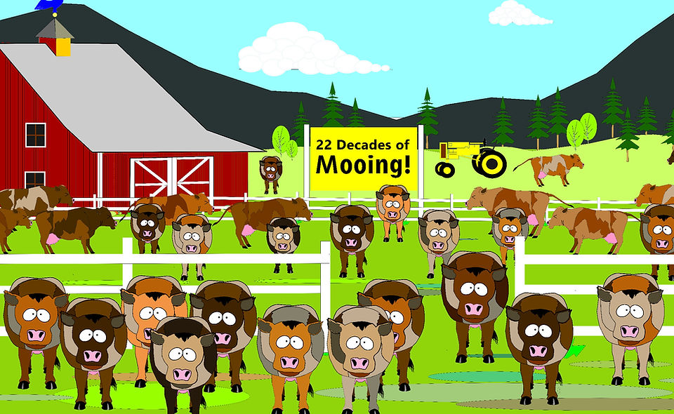 A nod to South Park - 22 Decades of Mooing
