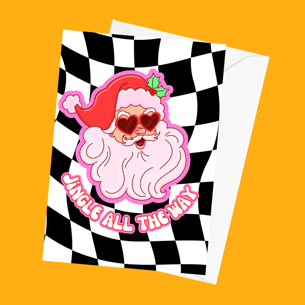 Jingle All The Way - Christmas Card