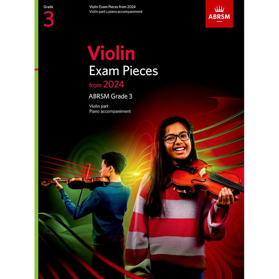 Violin Exam Pieces from 2024 Grade 3