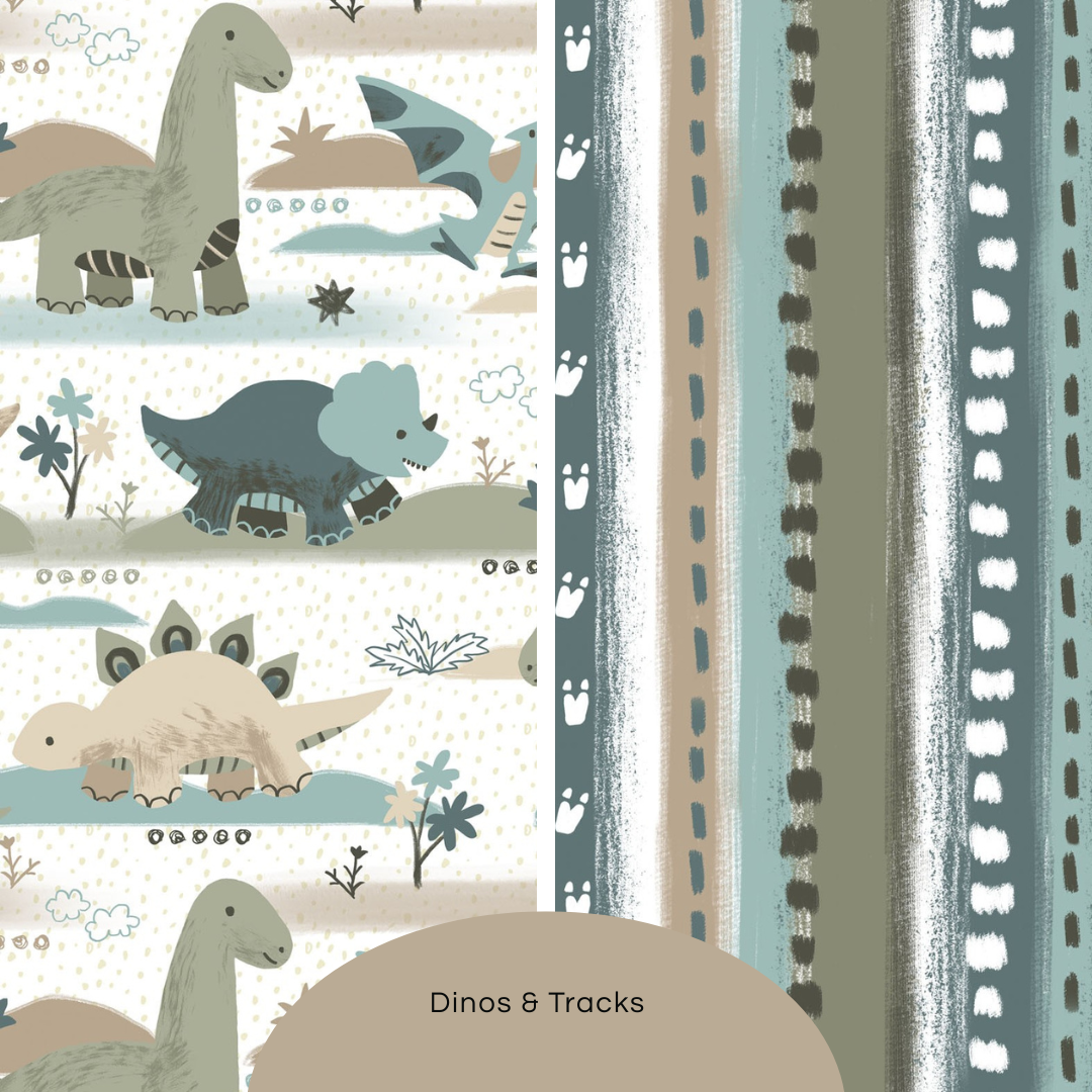 Dinos & Tracks | Blanket Set