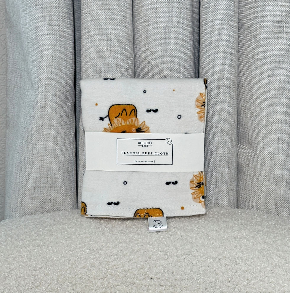 Thumbnail: Double layer prewashed flannel fabric burp cloth for babies and toddler