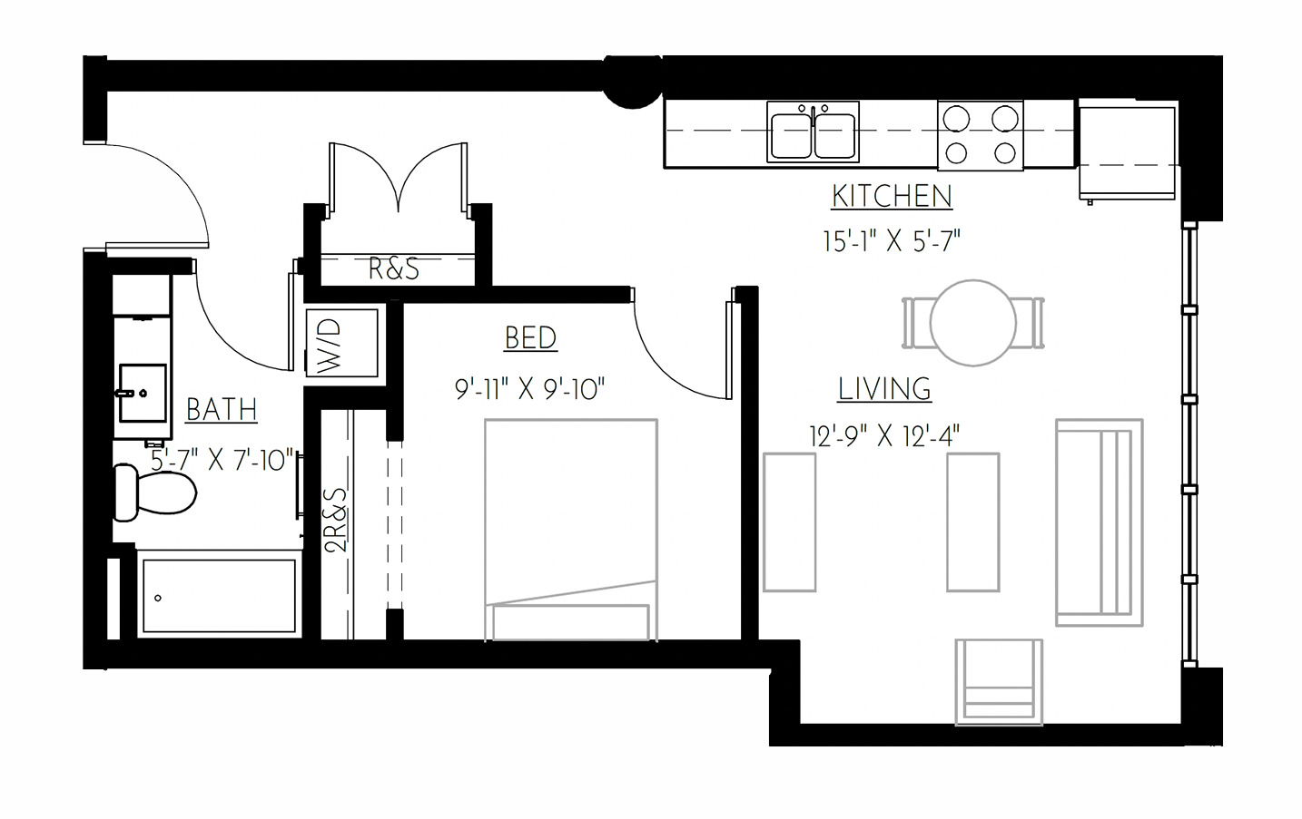 Unit 411 Twelve22 Living