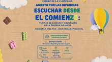 Cierre de la campaña Agosto por las infancias