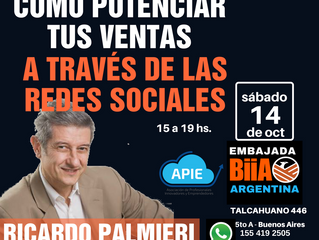 Workshop
“Cómo potenciar tus ventas a través de las redes sociales”