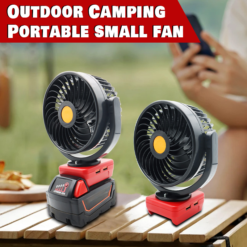 Fold Electric Fan USB Mobile Phone Charger Portable Power Bank Fast Charge for