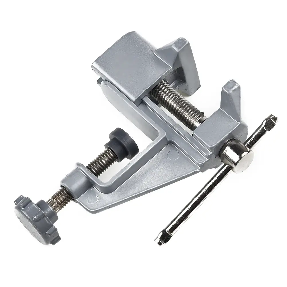 Mini Table Bench Vise Work Clamp Swivel Hobby Craft Repair Tool Jewelers DIY