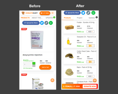 ecommerce interface