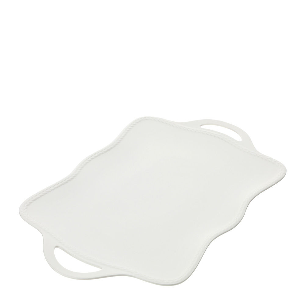 28446 HERVIT VASSOIO PORCELLANA ALLORO 48X30CM