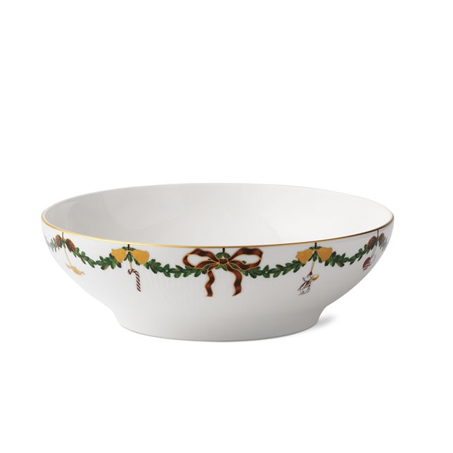 1026460 ROYAL COPENHAGEN CIOTOLA 220CL 25CM STAR FLUTED CHRISTMAS