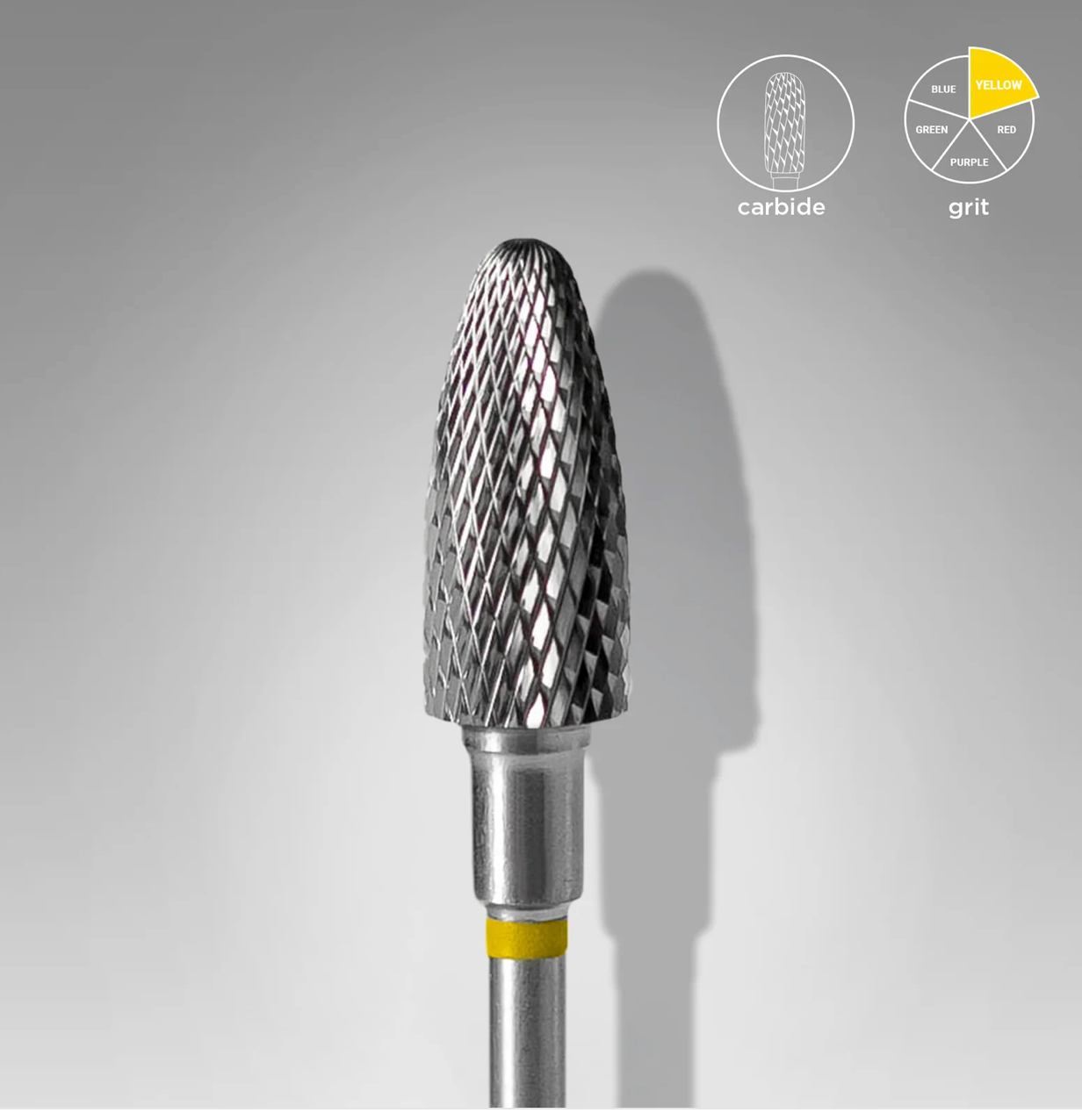 Fraise carbure « maïs » jaune, diamètre 6 mm, partie active 14 mm - STALEKS — STALEKS PRO