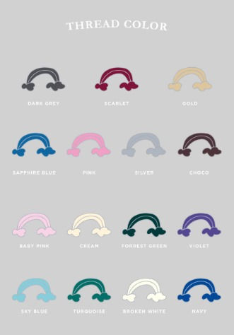 Thumbnail: Name embroidery (Bunny ear)