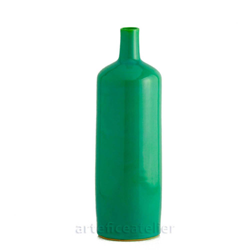 Bottiglia In Vetro Excelsa Happy Color Da 1 Litro - Verde, Liscia, Lavabile In Lavastoviglie