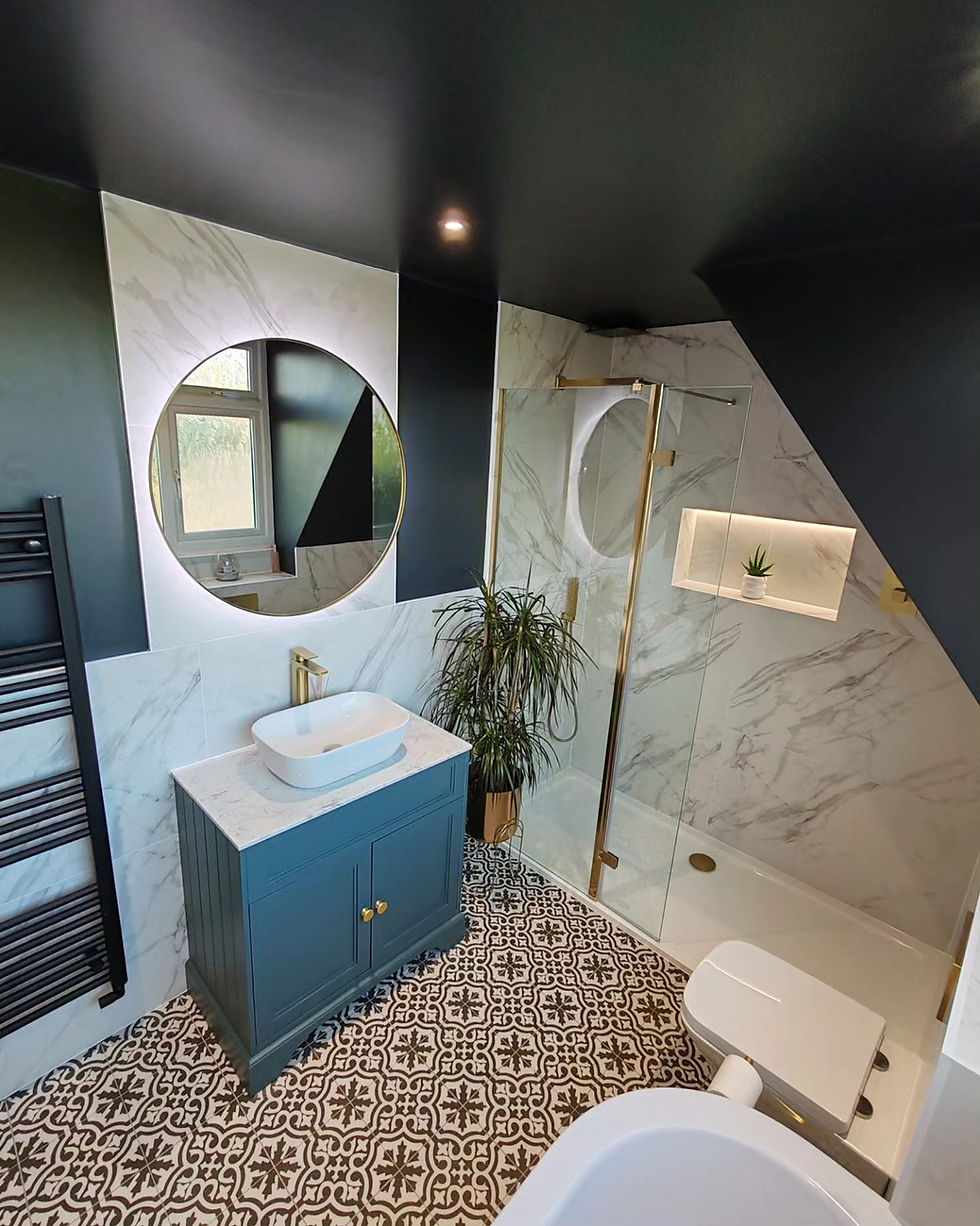 Bathroom colour change and redecoration in Warwickshire