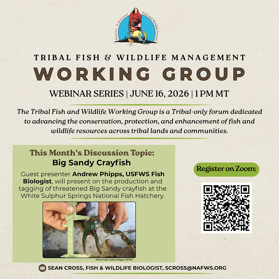 Fisheries & Aquatics Working Group