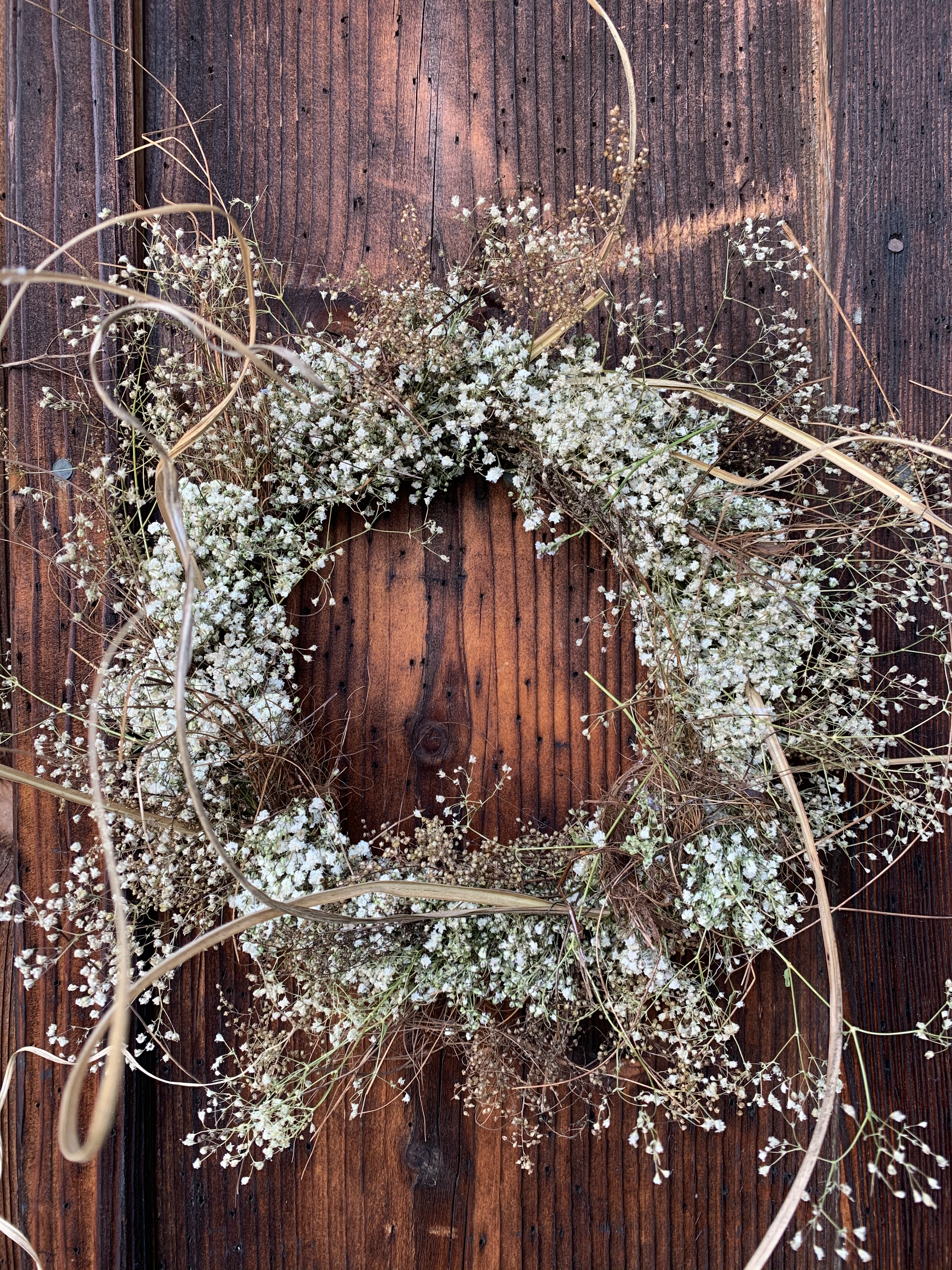 Kranz aus Trockenblumen «Frieda»