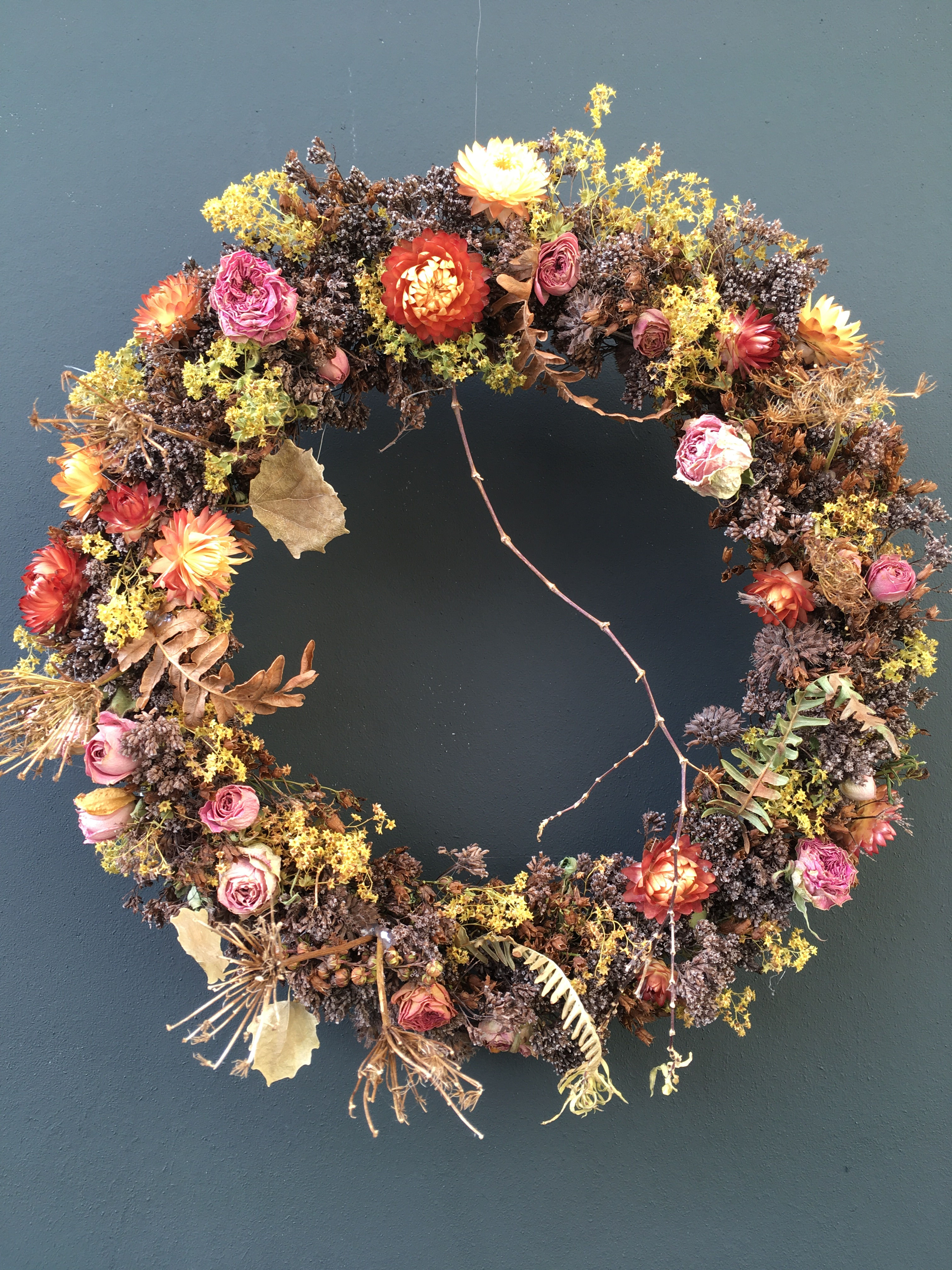 Kranz mit Trockenblumen "Johanna"