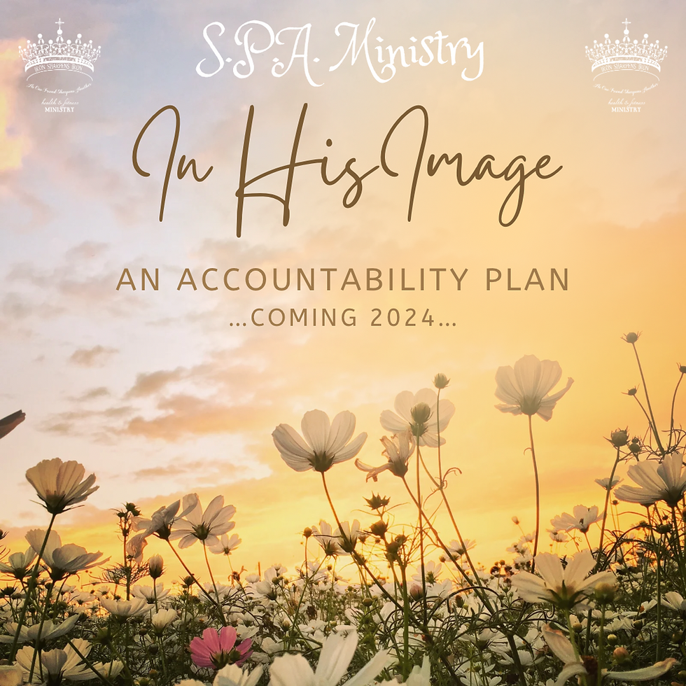 In His Image - Spiritually, Physically & Attitudinally - A 10 week accountability plan & New Year Kick off Party