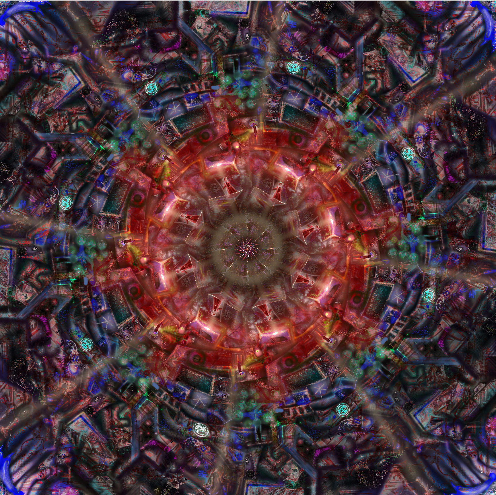 Earth Star (Vashudhara) 60" x 60" Tapestry