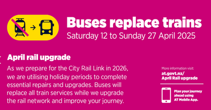 No trains over Easter