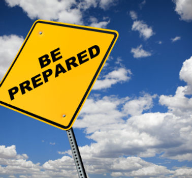 Be prepared for disruptive events