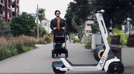 Remote parking scooters