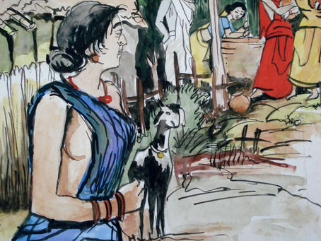 Women at village well