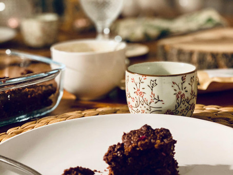 Brownie de cacau e canela
