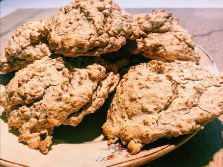 Scones de Aveia e maçã