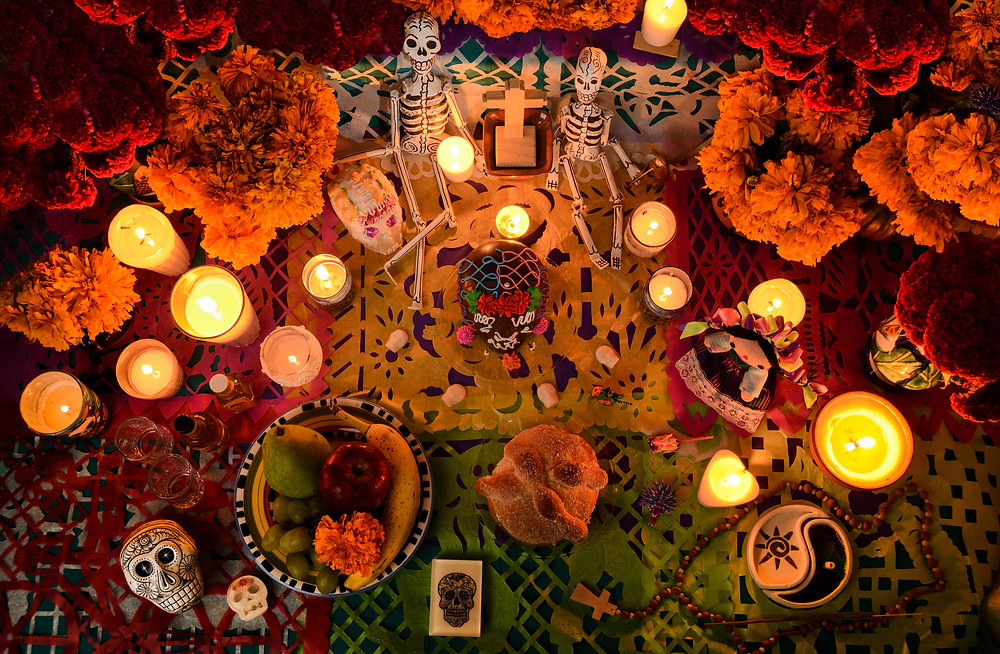 Everything on the ofrenda (offering) – as the altar is called – has its own meaning.