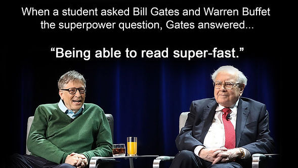 Warren Buffett and Bill Gates on Speed Reading