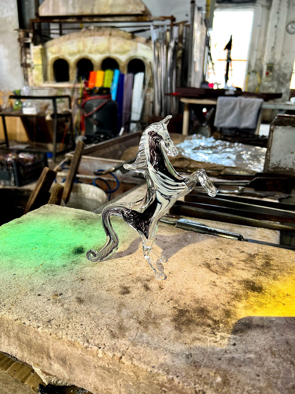 Murano Glass Vase glass blowing Murano Italy Glass Studios Colleoni Vetreria Artistica