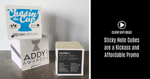 Sticky Note Cubes are a Classic and Kickass Client Gift Idea
