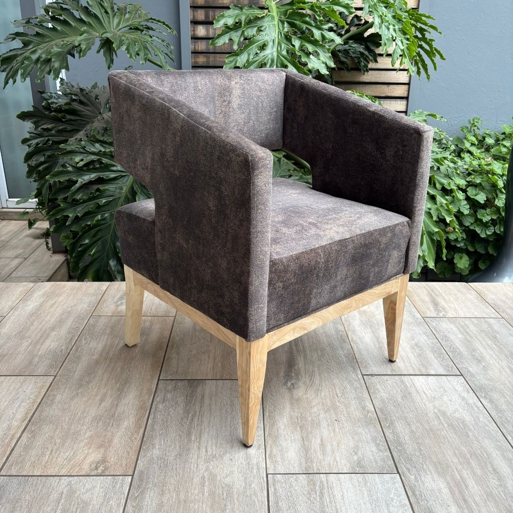 Contemporary Square Dining Chair - Grey