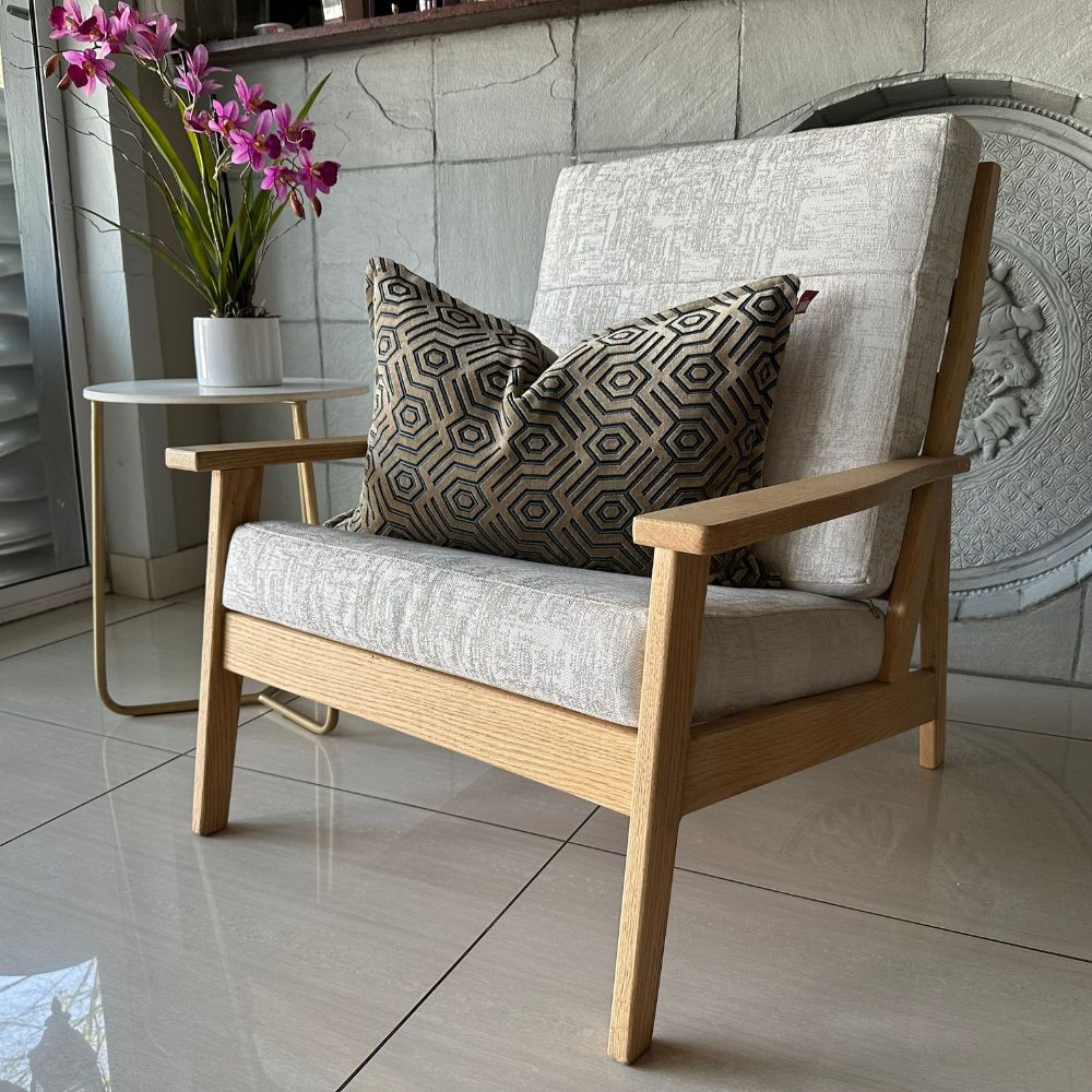 Zig Zag Scatter Cushion - Taupe