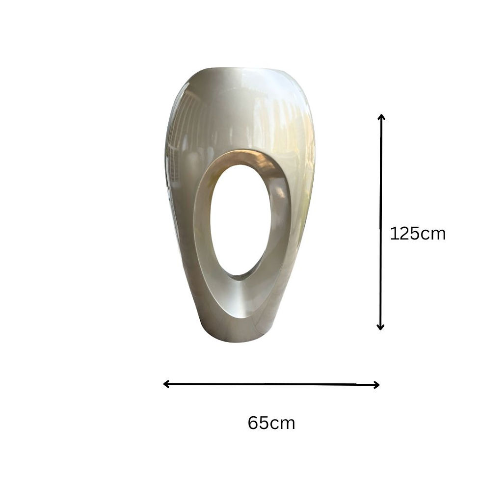 Thumbnail: Fibreglass Pot with Hole - Beige