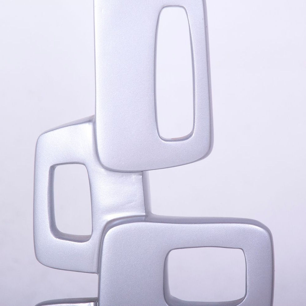 Thumbnail: Chainlink Lamp with Grey Shade - Silver