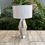Thumbnail: Silver Lamp with White Shade