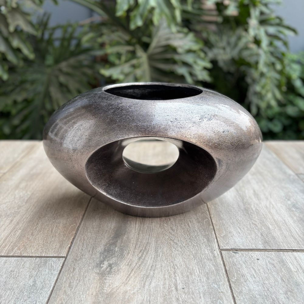 Ozone Fibreglass Vase - Grey
