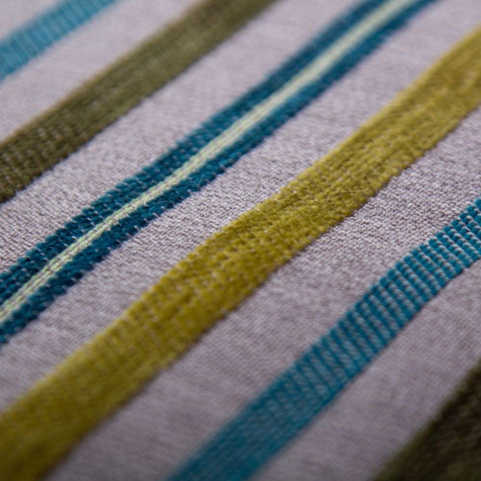 Thumbnail: Striped Scatter Cushion - Green & Blue