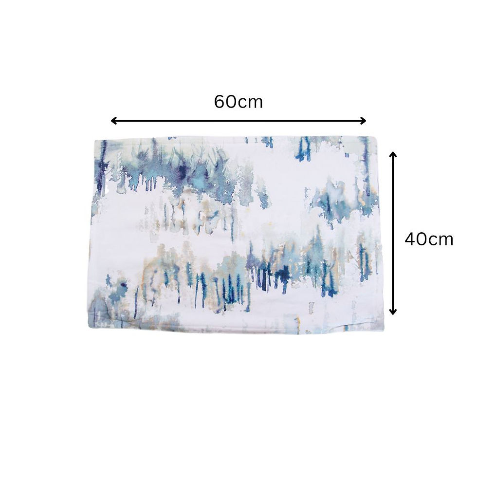 Thumbnail: Paint Splash Scatter Cushion - Blue & White