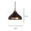 Thumbnail: Round Pendant Light - Gold