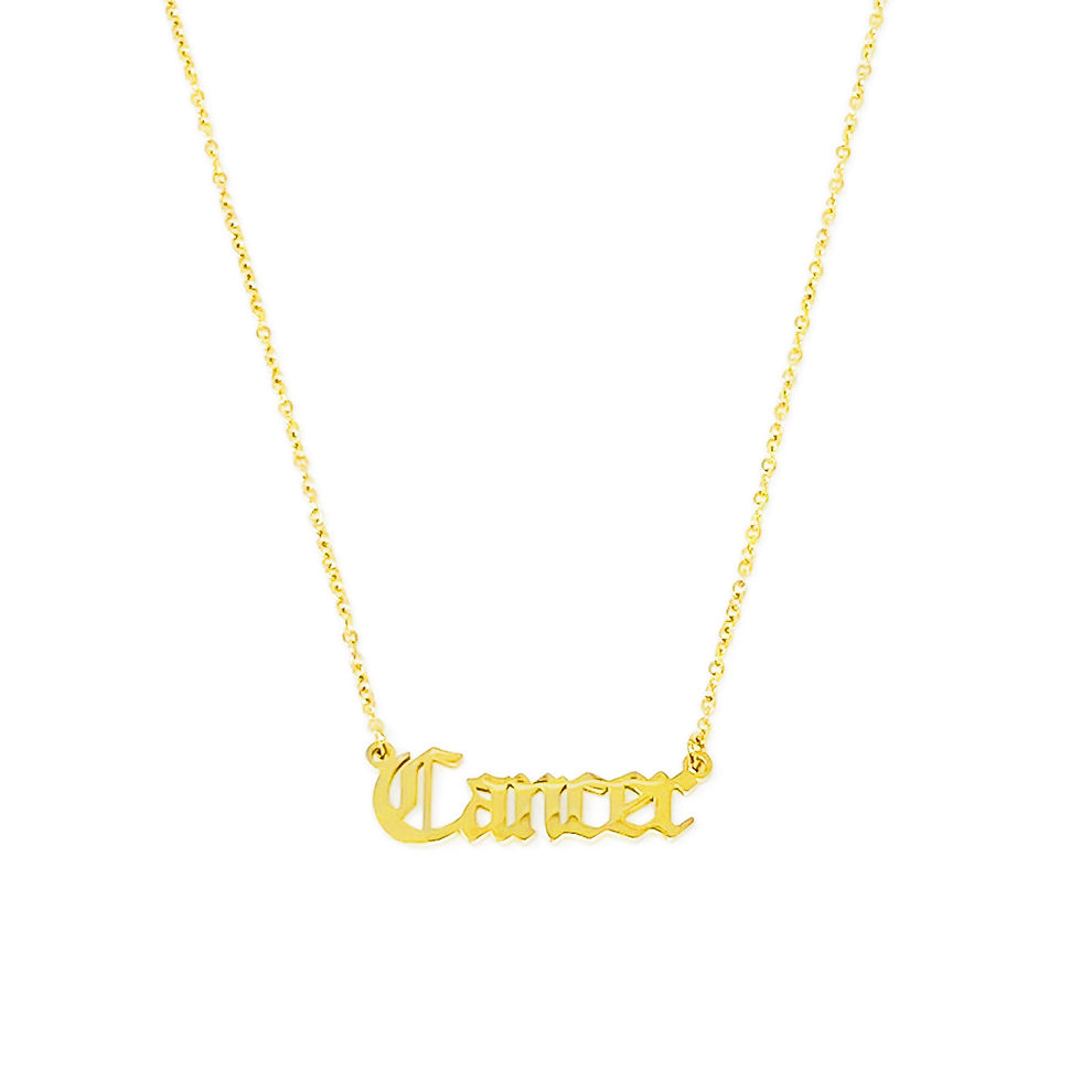 Thumbnail: Old English Zodiac Necklace