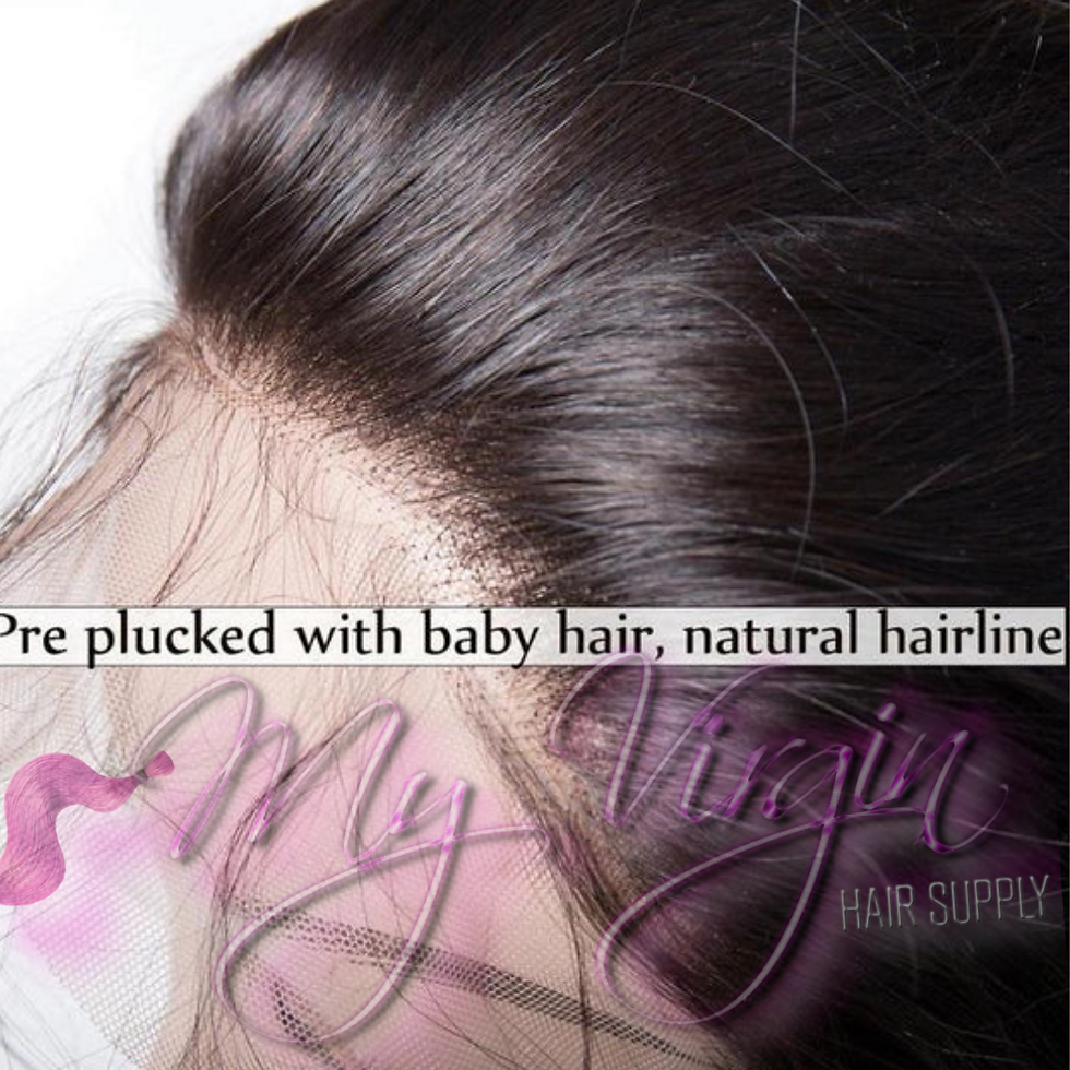 Thumbnail: MVH - 13X4 BW FRONT 180% DENSITY PRE-PLUCKED VIRGIN HU