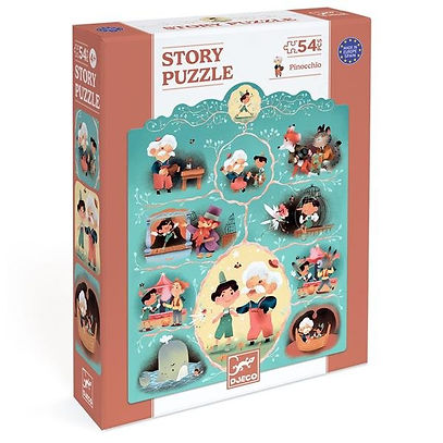 Puzzle histoire / Pinocchio / 54 pcs