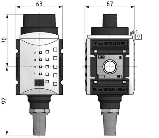 Thumbnail: SR-M4K - Circuit shut-off valve 3/2 G1/2" - NPT threads Code: US16.328.0