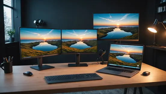 How This Tri-Screen Monitor Attachment Changed the Game for My Business: A Review